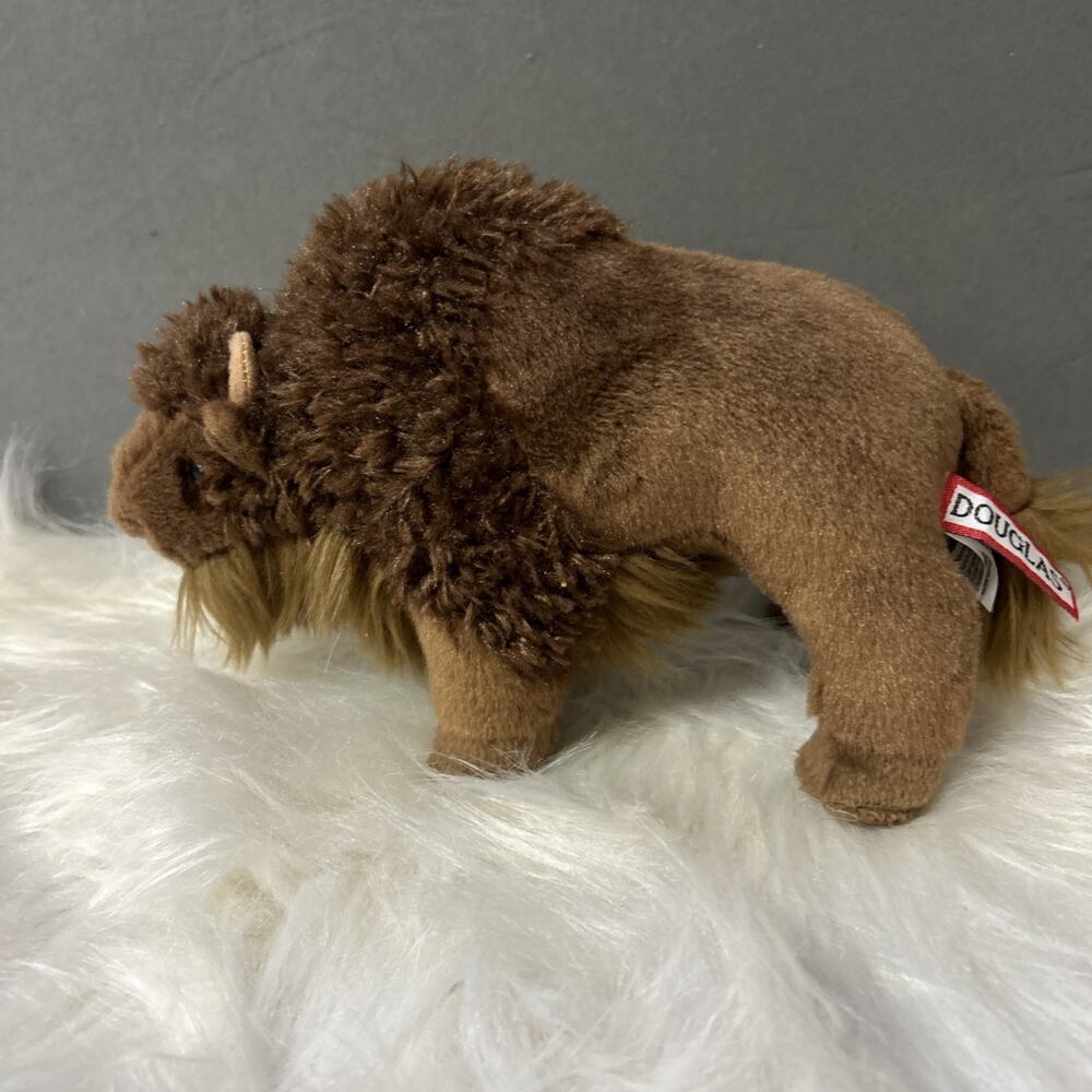 Douglas Bison Plush Cuddle Toys Buffalo Stuffed Animal Toy Brown 9" 2015